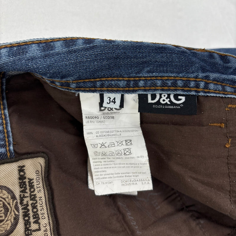00s Dolce & Gabbana Double Pocket Low Rise Jeans