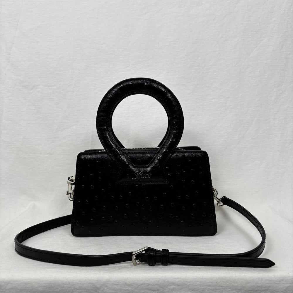 Luar Ostrich Leather Mini Bag