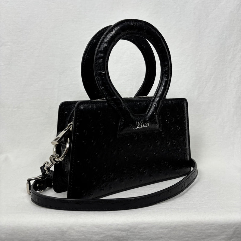 Luar Ostrich Leather Mini Bag