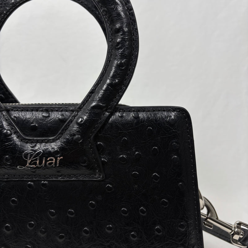 Luar Ostrich Leather Mini Bag