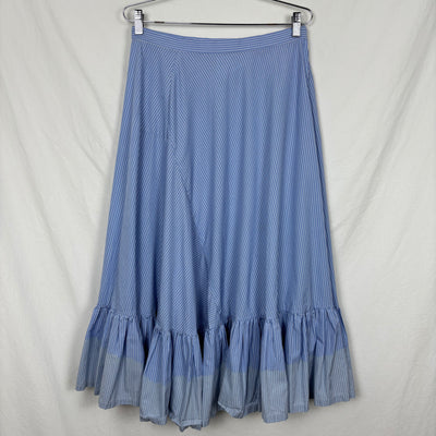 SS08 Comme Des Garçons Striped Ruffle Maxi Skirt