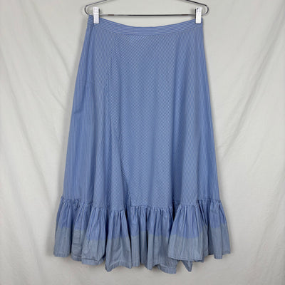 SS08 Comme Des Garçons Striped Ruffle Maxi Skirt