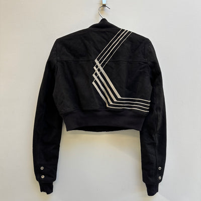 FW17 Rick Owens DRKSHDW Waxed Denim Cropped Bomber Jacket