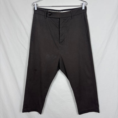 SS15 Rick Owens Drop Cropped Trousers