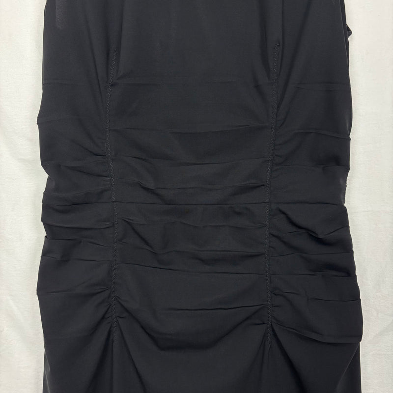 FW06 Prada Pleated Waist Sleeveless Wool Dress
