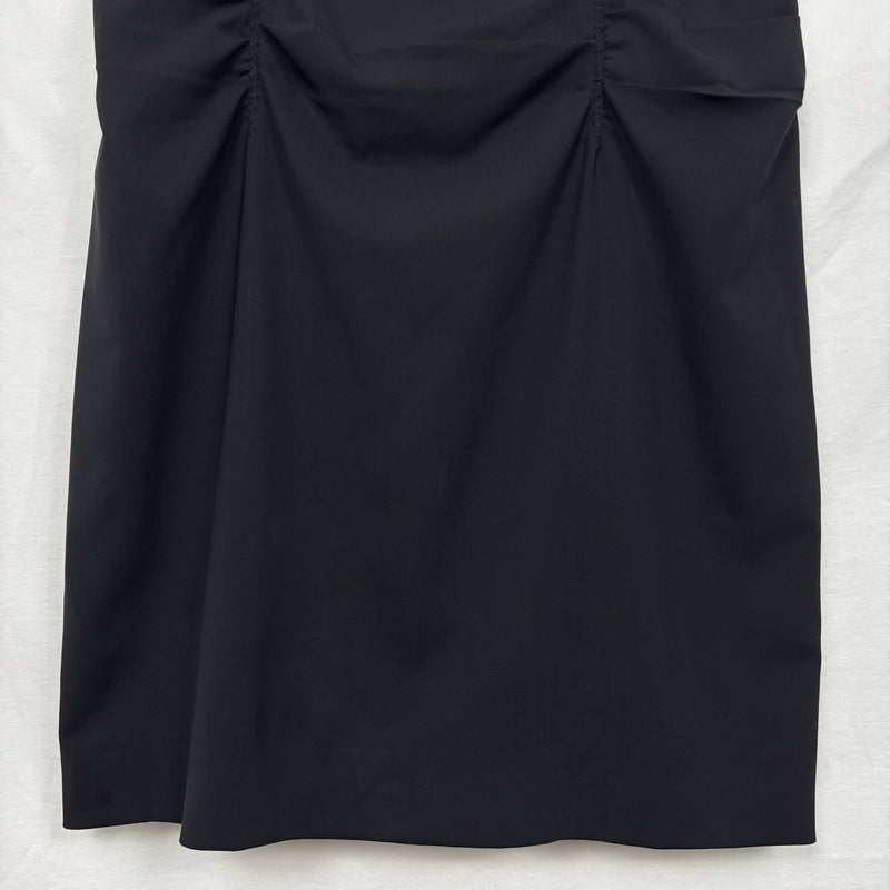 FW06 Prada Pleated Waist Sleeveless Wool Dress