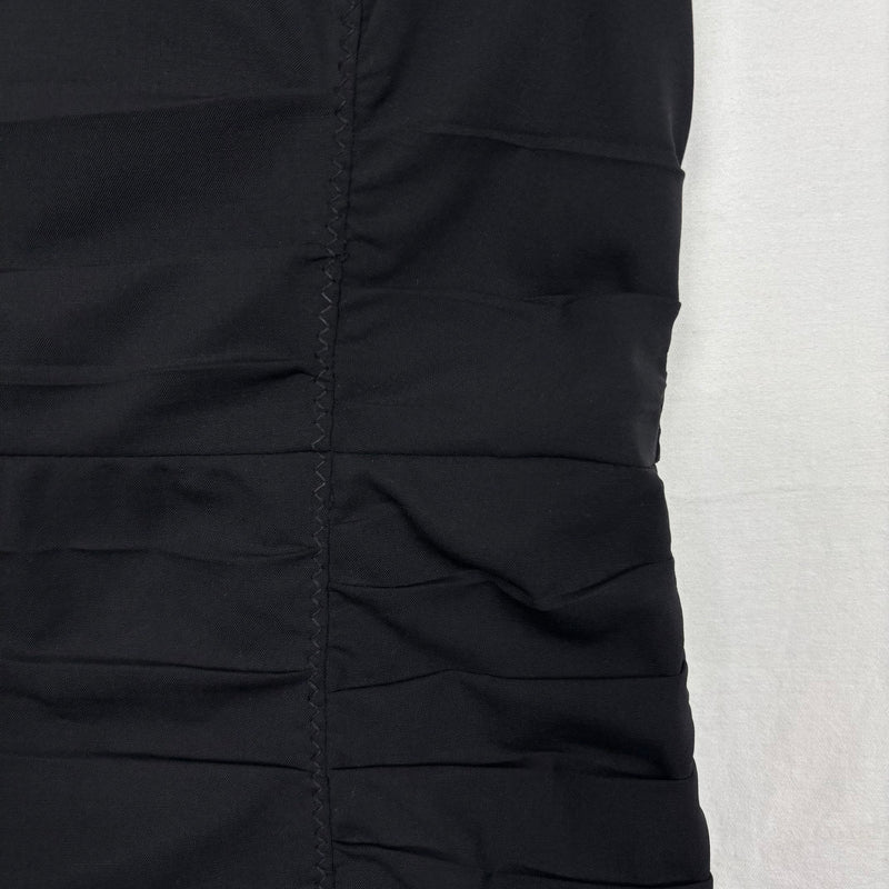 FW06 Prada Pleated Waist Sleeveless Wool Dress