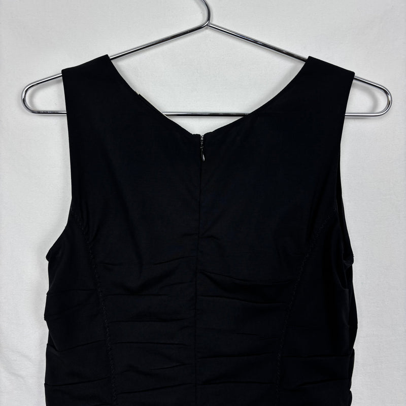 FW06 Prada Pleated Waist Sleeveless Wool Dress