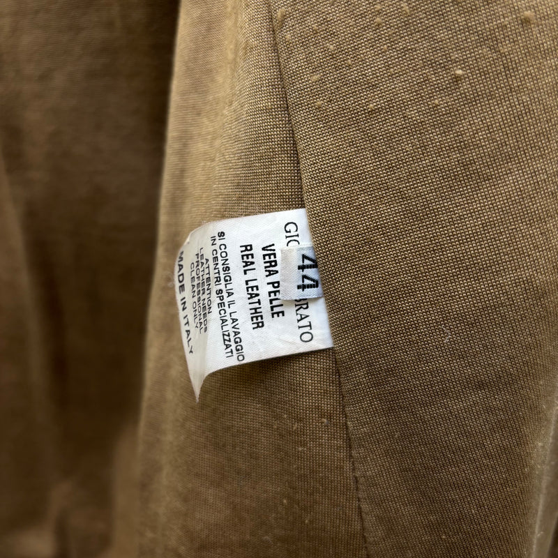 Giorgio Brato Nude Fur Hood Leather Jacket