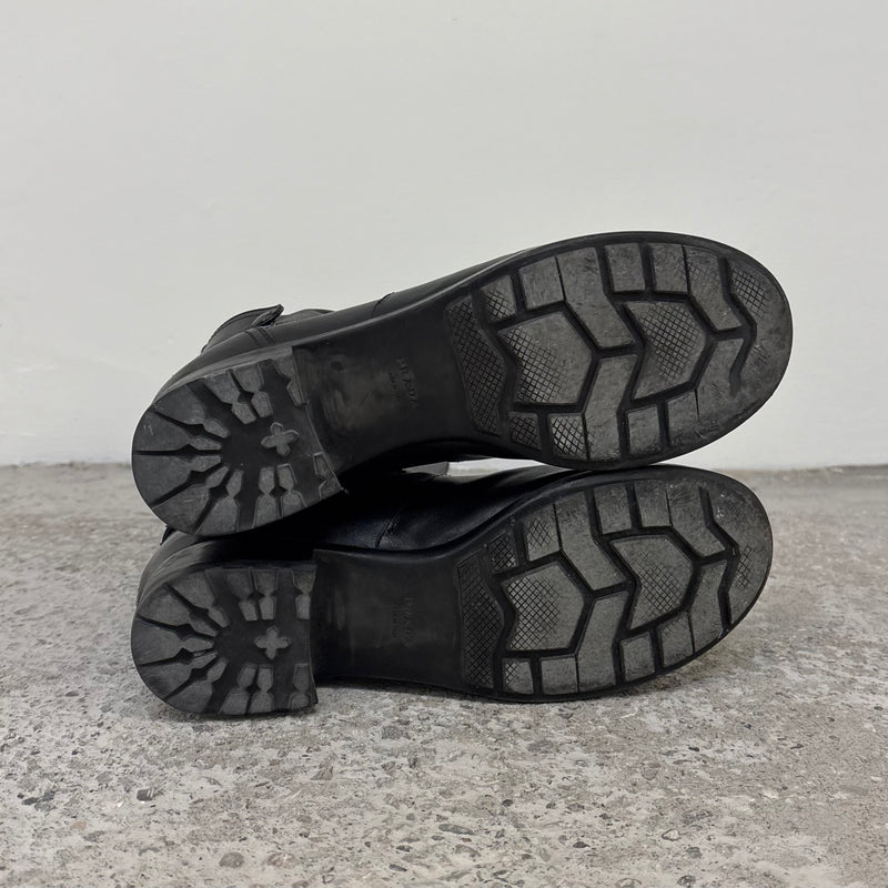 00s Prada Calf High Riding Leather Boots
