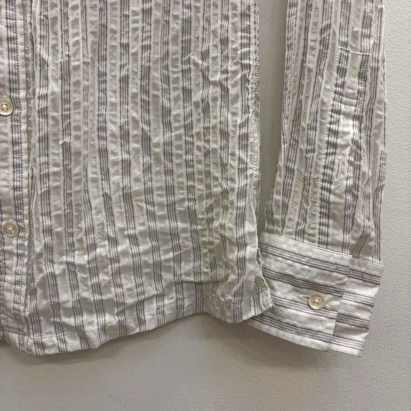 5351 Pour Les Hommes Striped Seersucker Dress Shirt