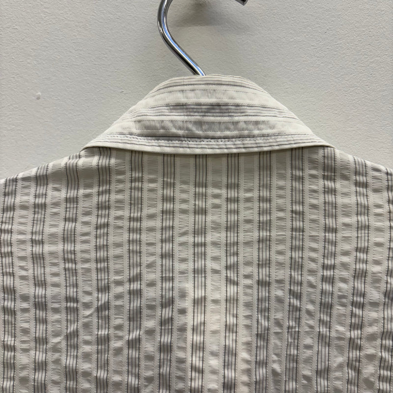 5351 Pour Les Hommes Striped Seersucker Dress Shirt