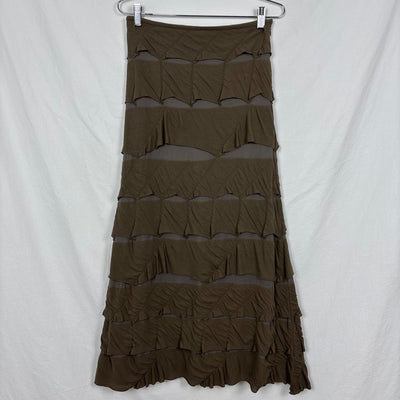 Ritsuko Shirahama Layered Ruffle Maxi Skirt