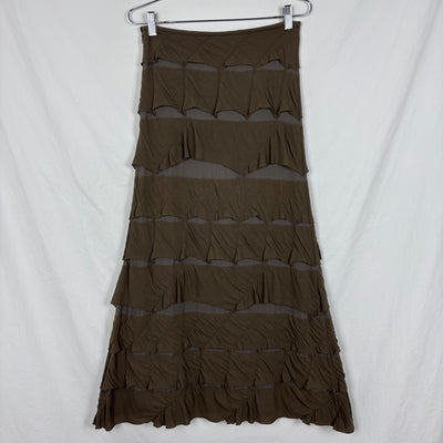 Ritsuko Shirahama Layered Ruffle Maxi Skirt