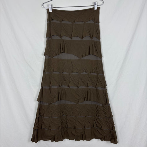 Ritsuko Shirahama Layered Ruffle Maxi Skirt