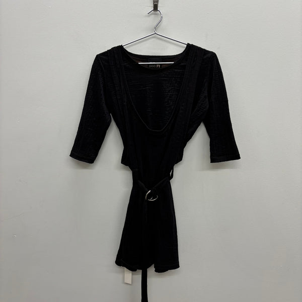Jean Paul Gaultier Double Layered Belted Shirt