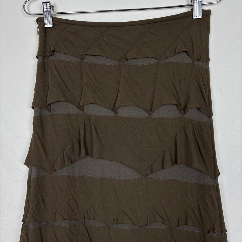 Ritsuko Shirahama Layered Ruffle Maxi Skirt