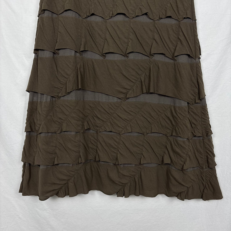 Ritsuko Shirahama Layered Ruffle Maxi Skirt