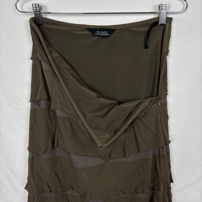 Ritsuko Shirahama Layered Ruffle Maxi Skirt