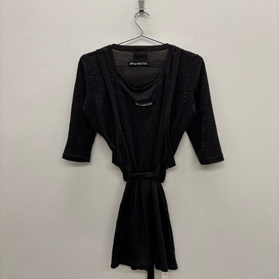 Jean Paul Gaultier Double Layered Belted Shirt