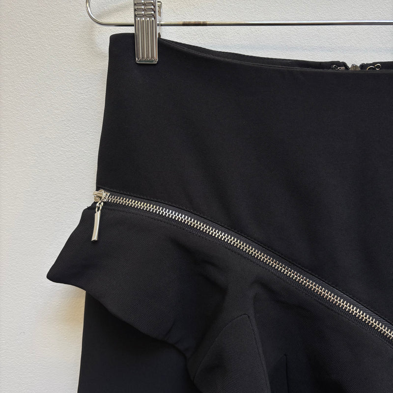 Roberto Cavalli Zipper Ruffle Pencil Skirt