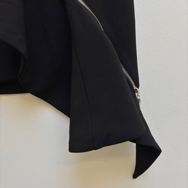 Roberto Cavalli Zipper Ruffle Pencil Skirt