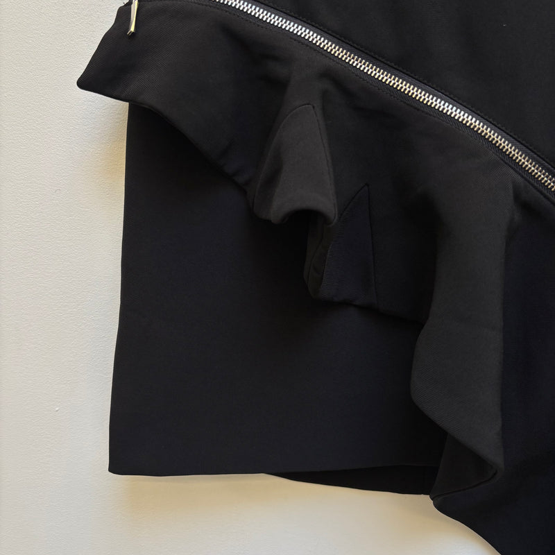 Roberto Cavalli Zipper Ruffle Pencil Skirt