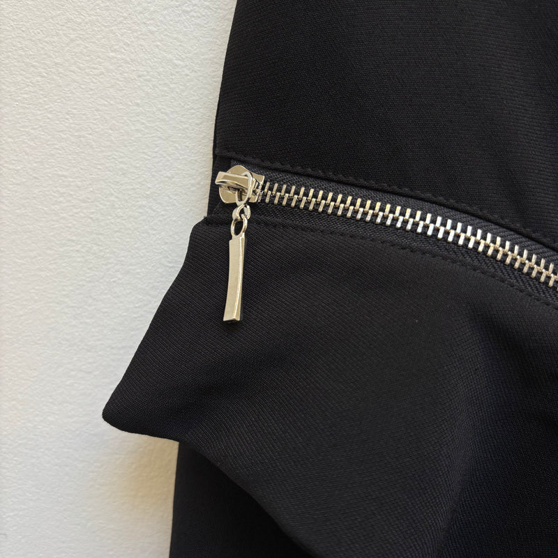 Roberto Cavalli Zipper Ruffle Pencil Skirt