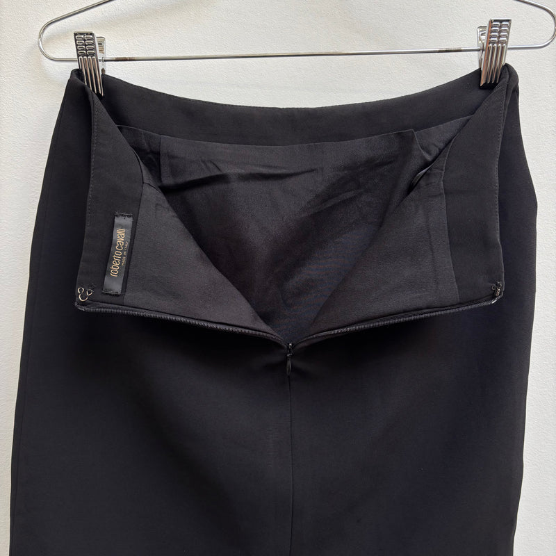 Roberto Cavalli Zipper Ruffle Pencil Skirt