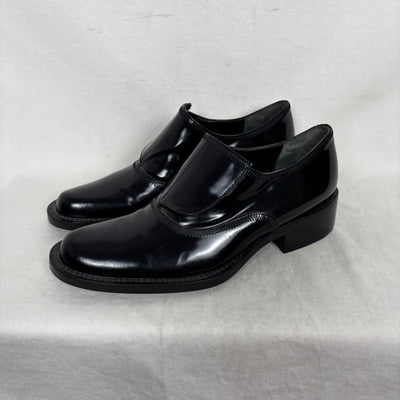 Prada Patent Leather Monk Strap Shoes