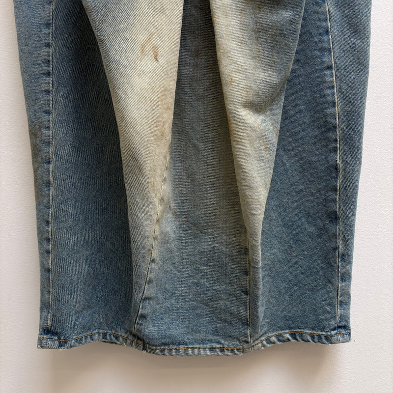 SS22 Maison Margiela Pleated Denim Midi Skirt