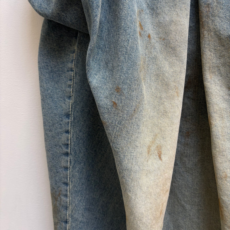 SS22 Maison Margiela Pleated Denim Midi Skirt