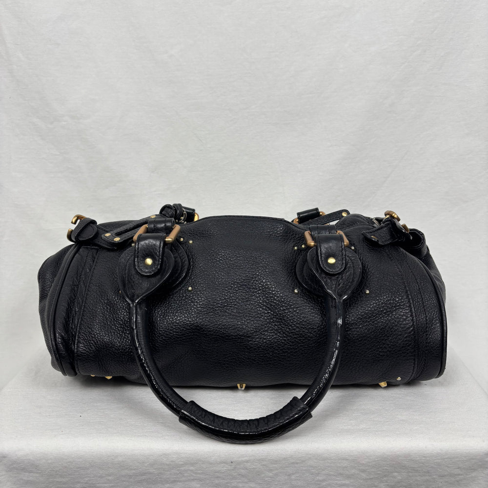 00s Chloé Black Leather Paddington Bag