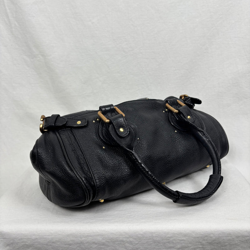 00s Chloé Black Leather Paddington Bag