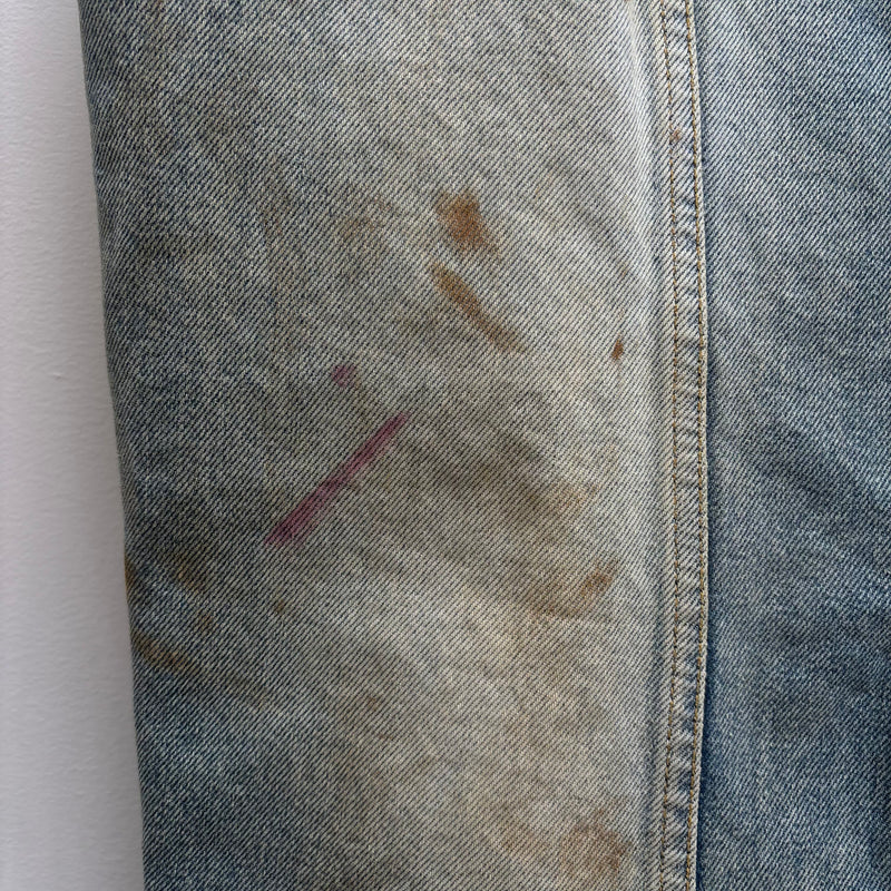 SS22 Maison Margiela Pleated Denim Midi Skirt