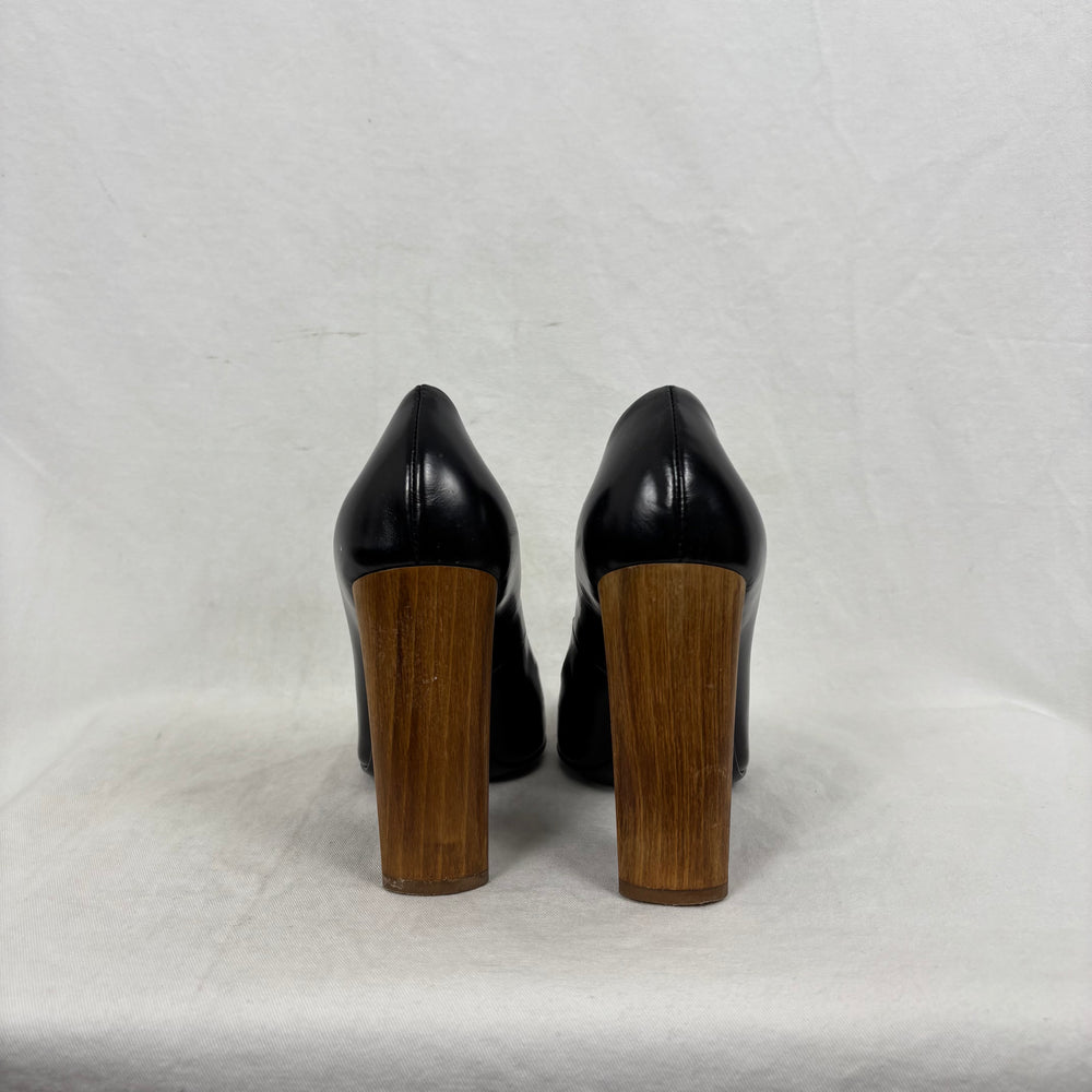 FW07 Yves Saint Laurent Wood Block Heel