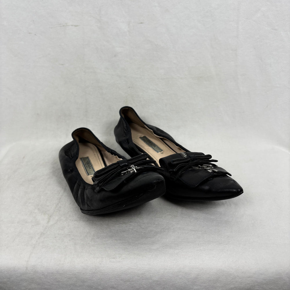 Prada Zipper Flats