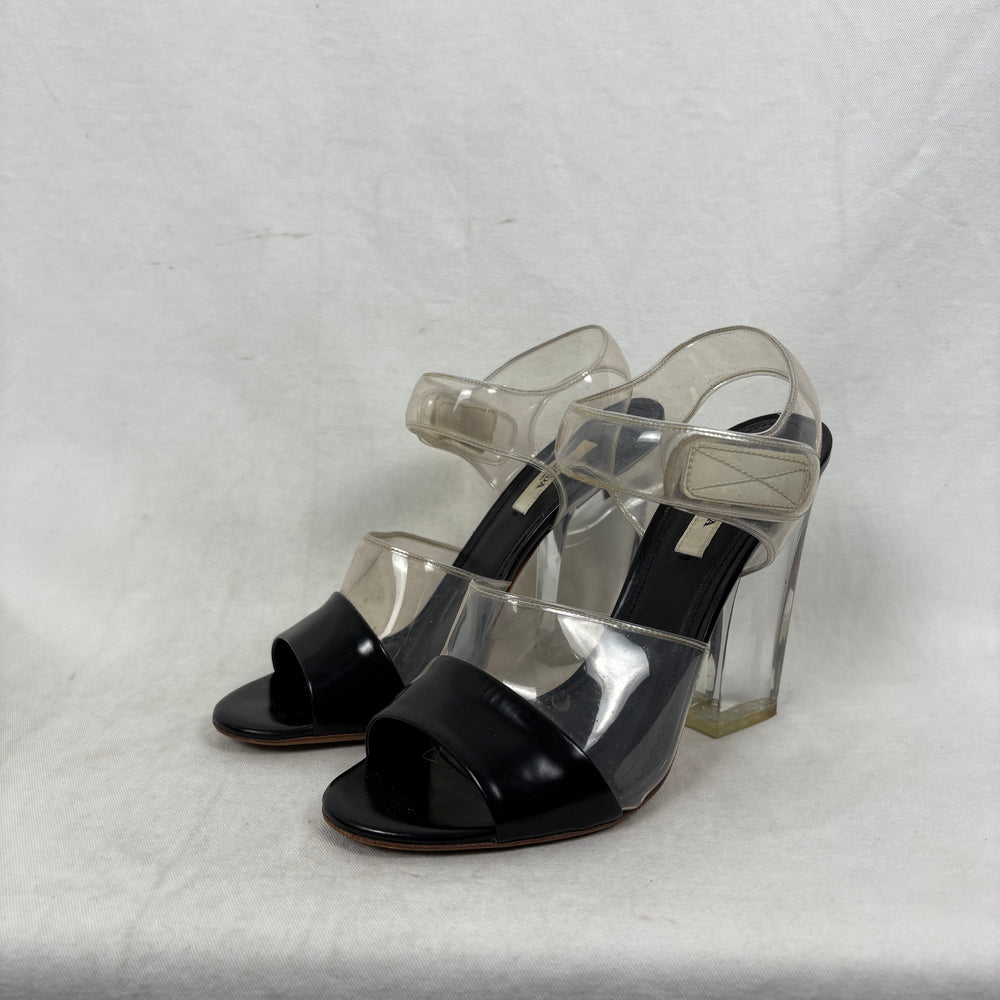 SS10 Prada PVC Sandal Heels