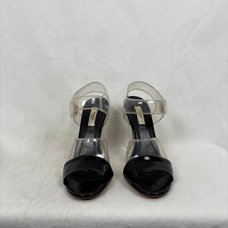 SS10 Prada PVC Sandal Heels