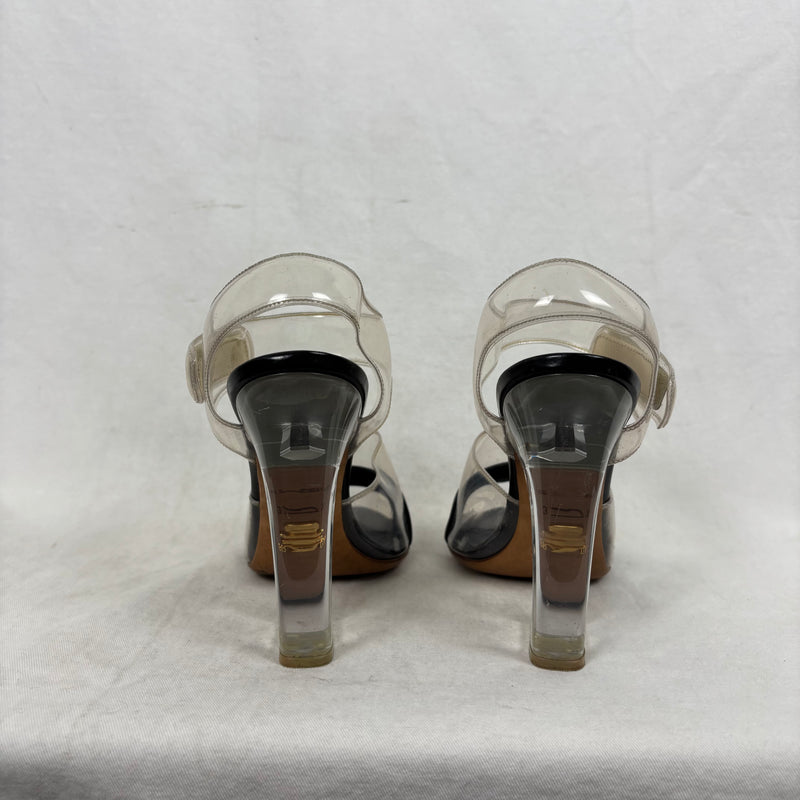 SS10 Prada PVC Sandal Heels