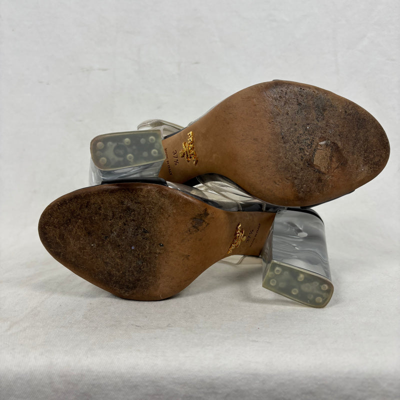 SS10 Prada PVC Sandal Heels