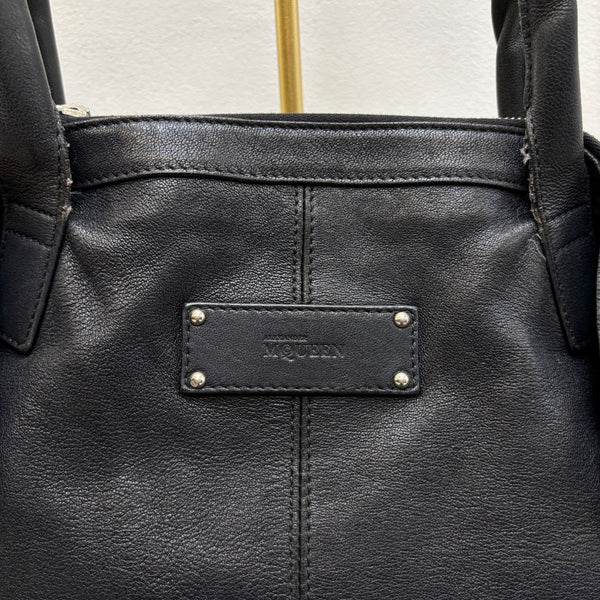 Alexander McQueen De Manta Leather Tote Bag