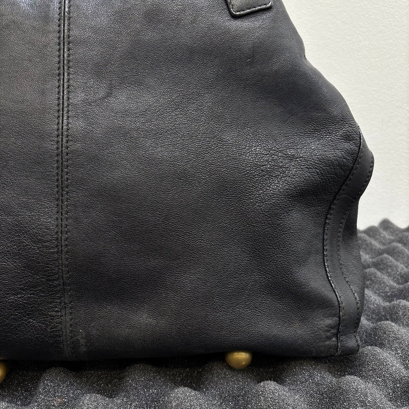 Alexander McQueen De Manta Leather Tote Bag