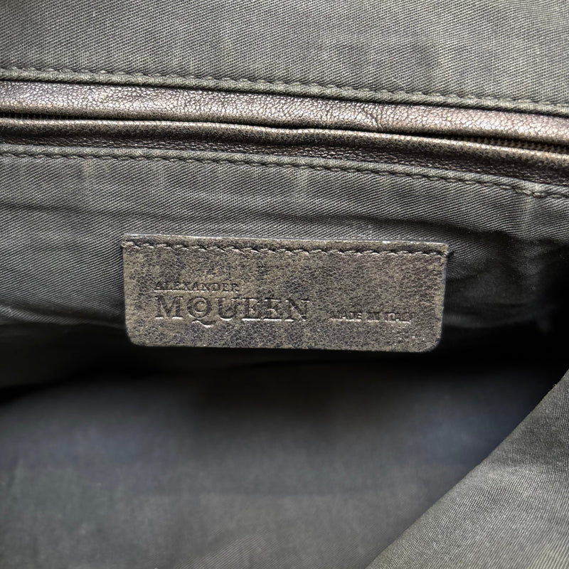 Alexander McQueen De Manta Leather Tote Bag