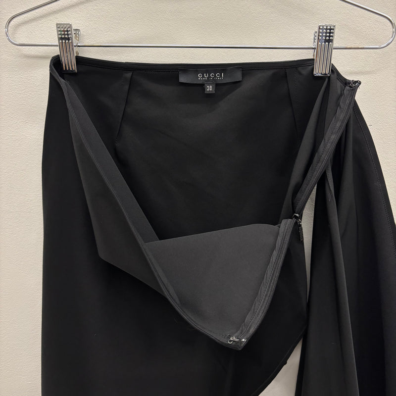 SS03 Gucci by Tom Ford Pointed Asymmetric Skirt
