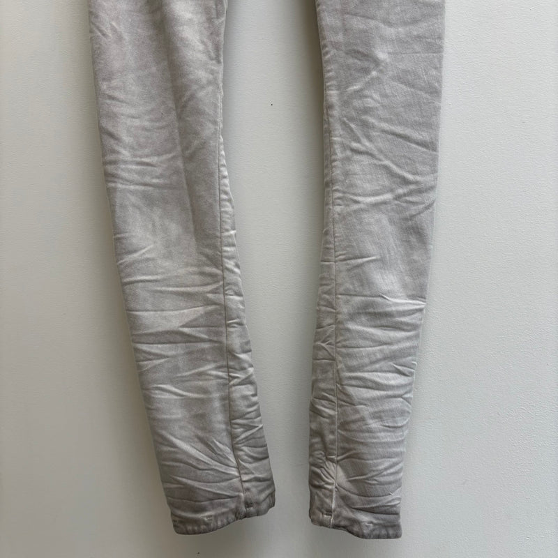 11 BY BORIS BIDJAN SABERI FADED SILVER J-CUT JEANS