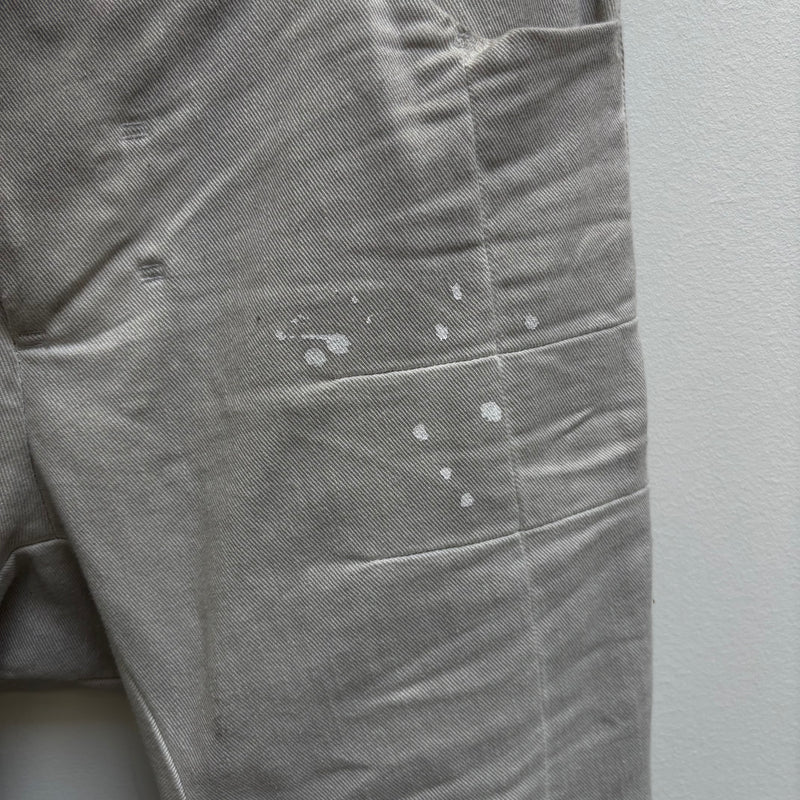 11 BY BORIS BIDJAN SABERI FADED SILVER J-CUT JEANS