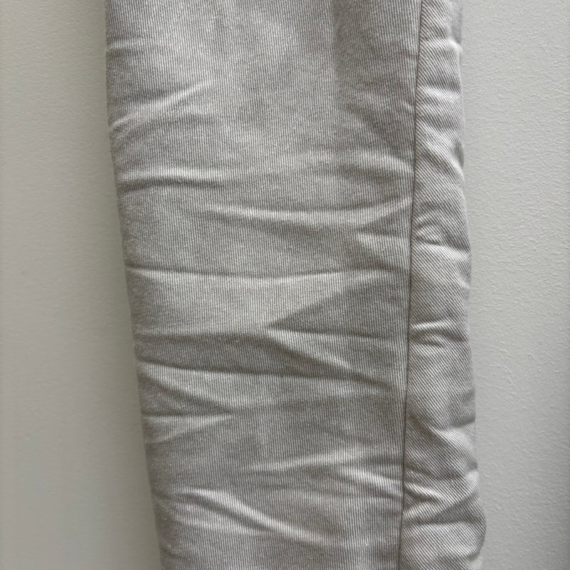 11 BY BORIS BIDJAN SABERI FADED SILVER J-CUT JEANS