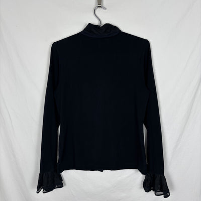 Anne Fontaine Ruffle Button Up Blouse