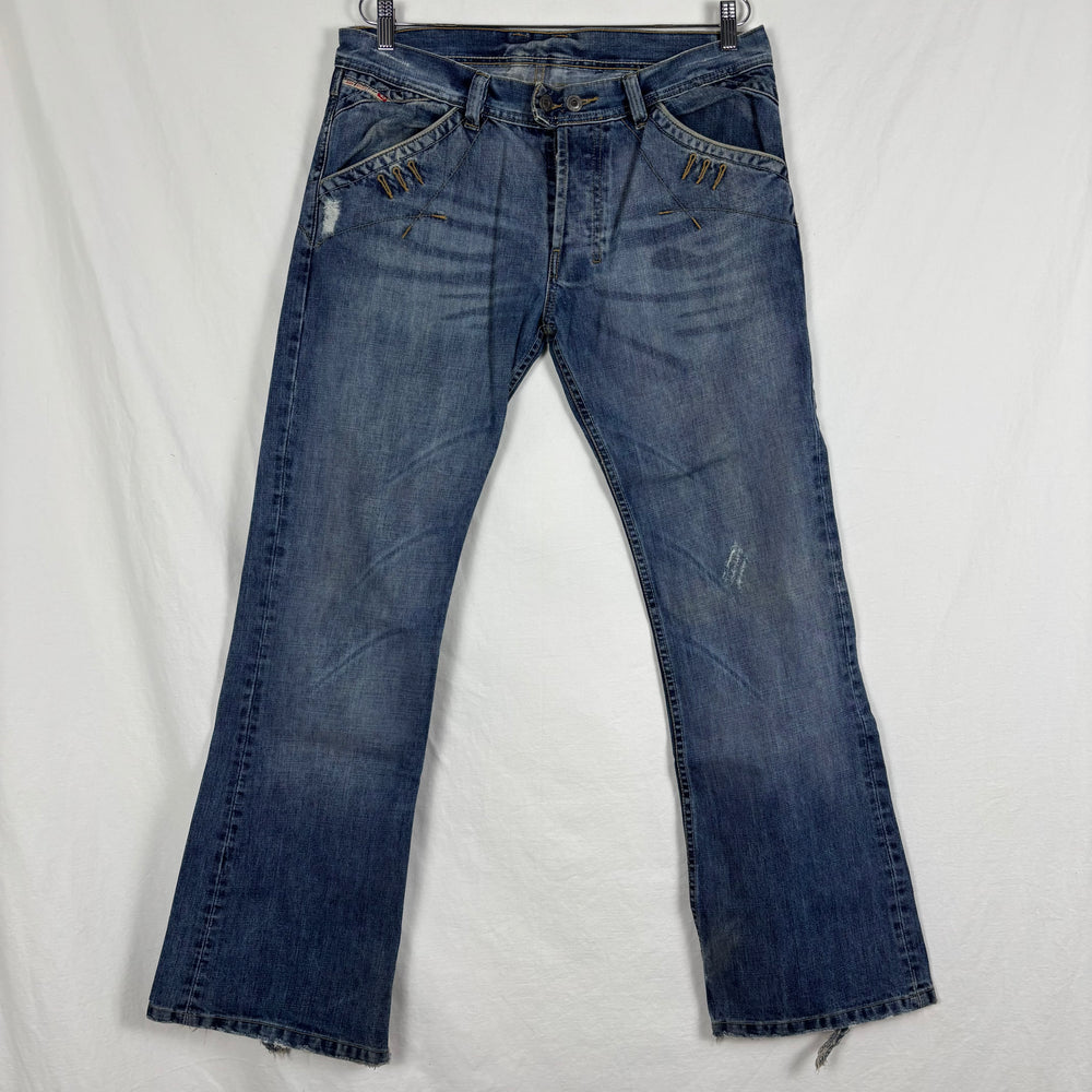 00s Diesel Stitch Design Bootcut Jeans